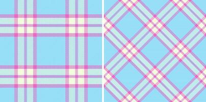 Pattern tartan textile of plaid seamless check with a fabric background texture vector. vector