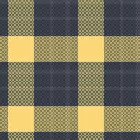 Stripe plaid texture vector, african fabric pattern background. Fade check tartan seamless textile in amber and dark colors. vector