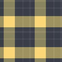 Stripe plaid texture vector, african fabric pattern background. Fade check tartan seamless textile in amber and dark colors. vector