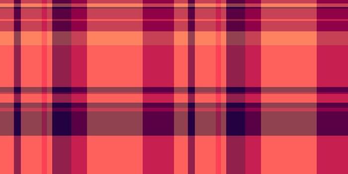 Layered tartan pattern textile, ethnicity seamless fabric texture. Surface check vector plaid background in red and pink colors.