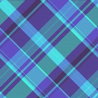 New year background vector check, interior texture textile pattern. Nostalgia seamless fabric tartan plaid in violet and indigo colors.