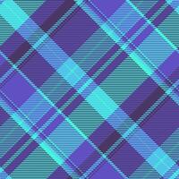 New year background vector check, interior texture textile pattern. Nostalgia seamless fabric tartan plaid in violet and indigo colors.