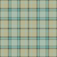 Plaid seamless pattern in green. Check fabric texture. Vector textile print.