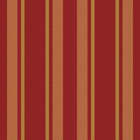Stage seamless vector background, structure vertical fabric texture. Sensual pattern lines stripe textile in red and amber colors.