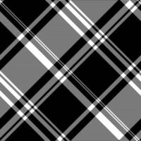 Minimal pattern texture seamless, scrapbooking fabric textile vector. Rug background plaid check tartan in black and white colors. vector