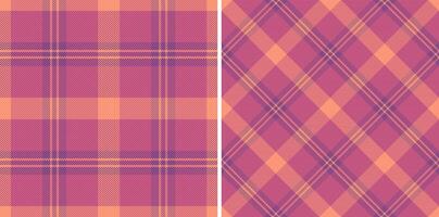 Fabric background textile of seamless plaid check with a pattern vector tartan texture.