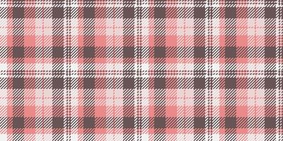 Path seamless fabric plaid, american pattern textile background. Chic tartan vector texture check in pastel and red colors.