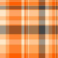 Japanese pattern background textile, craft tartan plaid fabric. Selection seamless vector check texture in orange and pastel colors.