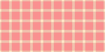 Funky pattern vector tartan, flannel background fabric texture. Merry christmas textile check seamless plaid in bisque and red colors.
