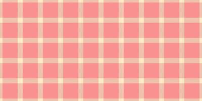 Funky pattern vector tartan, flannel background fabric texture. Merry christmas textile check seamless plaid in bisque and red colors.