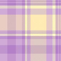 Knit pattern fabric check, pajamas tartan texture vector. Gentleman plaid seamless background textile in light and purple colors. vector