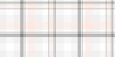 New textile texture background, sale pattern vector fabric. Oriental tartan seamless check plaid in white and misty rose colors.