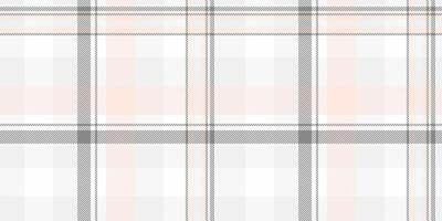 New textile texture background, sale pattern vector fabric. Oriental tartan seamless check plaid in white and misty rose colors.