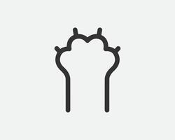 Scratched surface icon. Scratch resistant sign. Broken screen symbol. vector