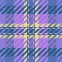 October fabric background textile, luxurious tartan texture check. Collection plaid vector seamless pattern in blue and violet colors.