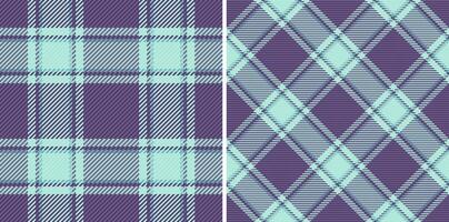 Vector check texture of pattern tartan background with a seamless fabric textile plaid. Set in cold colors. Colourful abstract geometric checkered wallpaper.