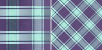 Vector check texture of pattern tartan background with a seamless fabric textile plaid. Set in cold colors. Colourful abstract geometric checkered wallpaper.