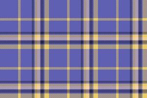 Plaid background, check seamless pattern in blue. Vector fabric texture for textile print, wrapping paper, gift card or wallpaper.
