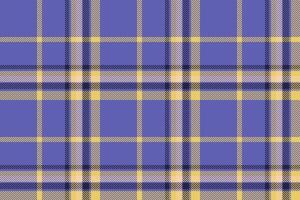 Plaid background, check seamless pattern in blue. Vector fabric texture for textile print, wrapping paper, gift card or wallpaper.