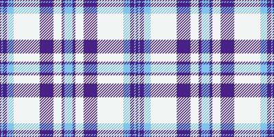 Scratch textile background plaid, gentleman fabric check vector. Scrapbook pattern tartan seamless texture in white and violet colors. vector