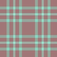 Clan textile check vector, scrapbooking background pattern fabric. Trade seamless plaid tartan texture in pastel and teal colors. vector