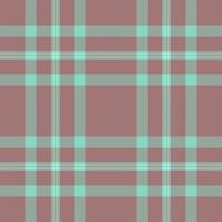 Clan textile check vector, scrapbooking background pattern fabric. Trade seamless plaid tartan texture in pastel and teal colors. vector