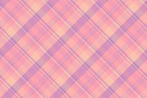 Close up textile tartan seamless, foot fabric texture vector. Horizontal background plaid pattern check in red and pink colors. vector