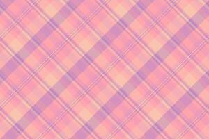 Close up textile tartan seamless, foot fabric texture vector. Horizontal background plaid pattern check in red and pink colors. vector