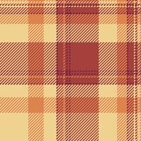 Seamless plaid check of tartan pattern textile with a fabric background texture vector. vector