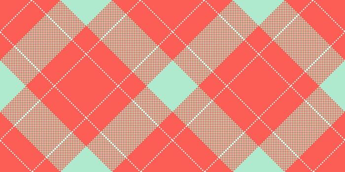 Hunter plaid fabric check, abstract background seamless background textile. Anniversary tartan texture vector pattern in red and light colors.