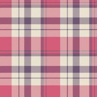 Seamless pattern fabric of tartan check texture with a background plaid vector textile.