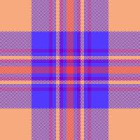 Plaid check pattern. Seamless fabric texture. Tartan textile print. vector