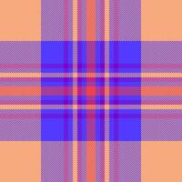 Plaid check pattern. Seamless fabric texture. Tartan textile print. vector