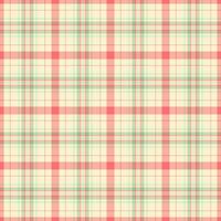 Pattern plaid tartan of vector fabric textile with a seamless check texture background.