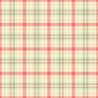 Pattern plaid tartan of vector fabric textile with a seamless check texture background.