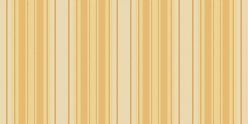 Image vector seamless background, age vertical lines texture. Halftone pattern textile fabric stripe in amber and sea shell colors.