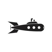 vector de icono de submarino