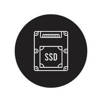 ssd icon vector