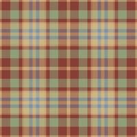 Plaid seamless pattern. Check fabric texture. Vector textile print.