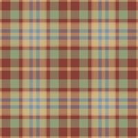 Plaid seamless pattern. Check fabric texture. Vector textile print.