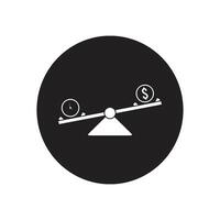 money balance icon vector