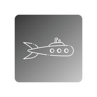 submarine icon vector