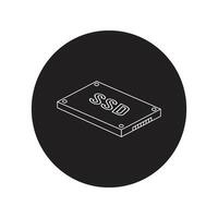 ssd icono vector