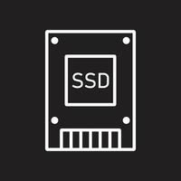 ssd icono vector