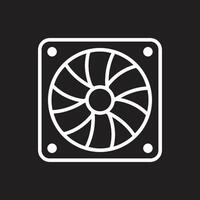 computer fan icon vector