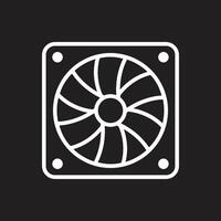 computer fan icon vector