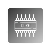 chipset icono vector