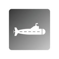 vector de icono de submarino