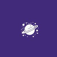 AI generated Galaxy Logo with creative modern concept logo.Planet orbits in round icon concept from space exploration, astrology. Vector. vector
