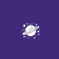 AI generated Galaxy Logo with creative modern concept logo.Planet orbits in round icon concept from space exploration, astrology. Vector. vector